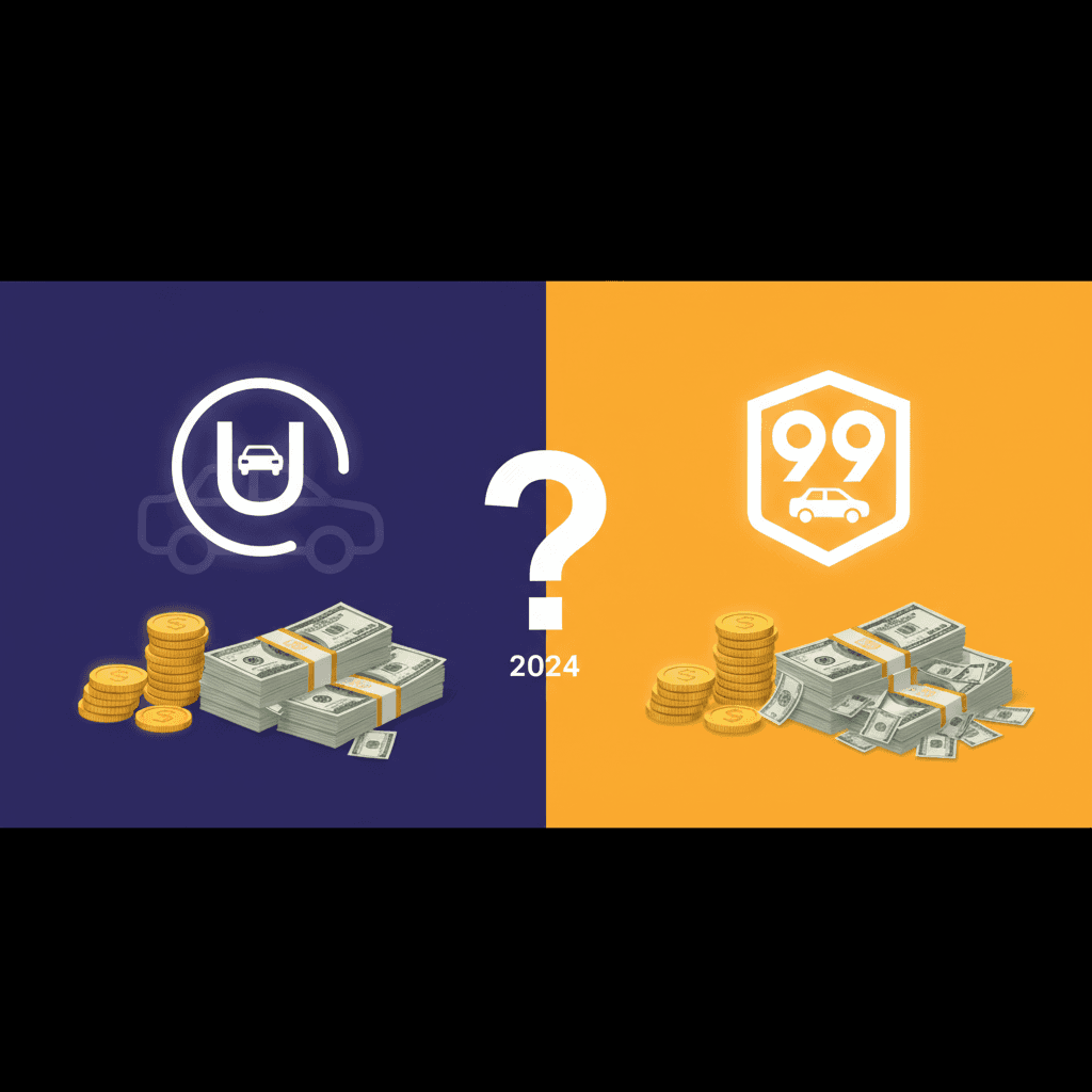 Uber ou 99: em qual você ganha mais em 2024?