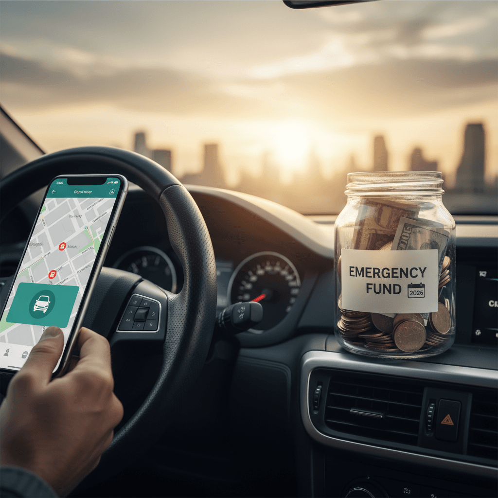 Fundo de emergência para motorista de app: guia 2026