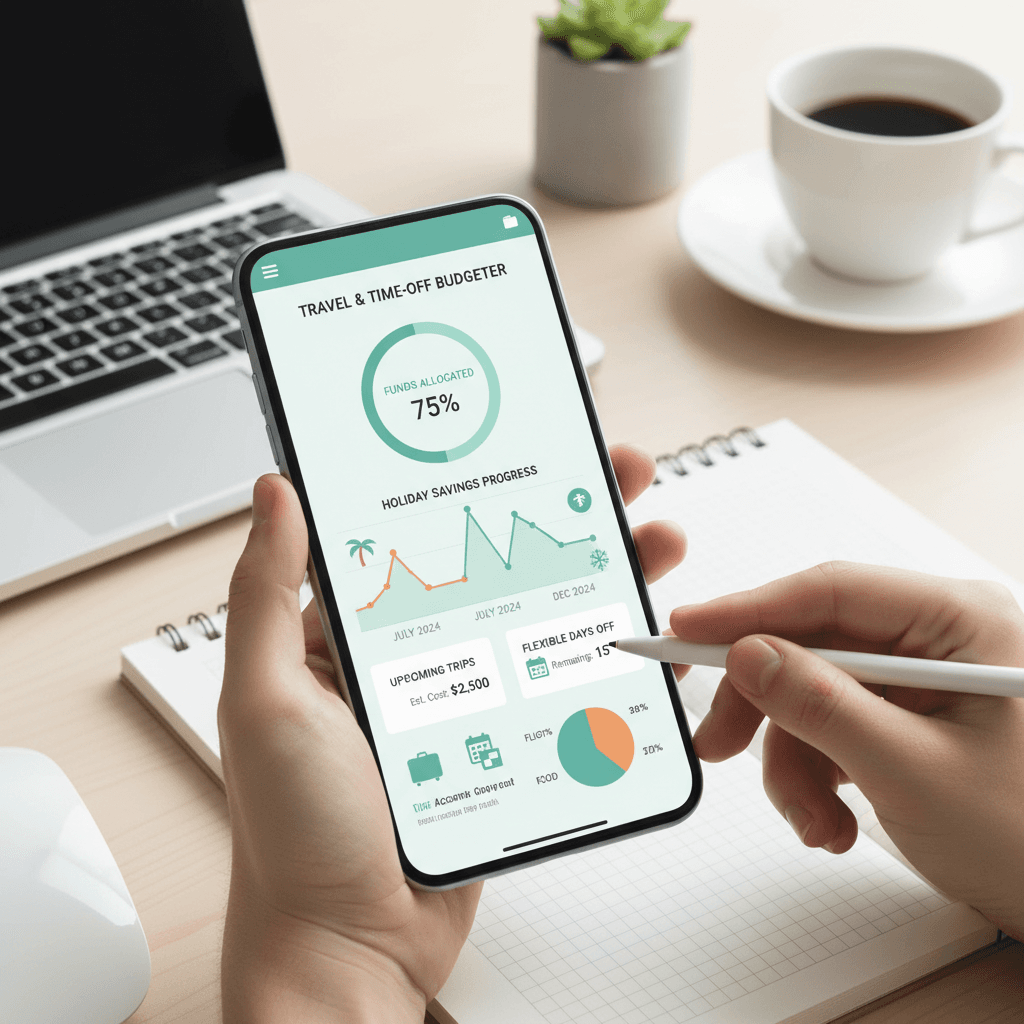 Como planejar férias e folgas sem comprometer o orçamento no app