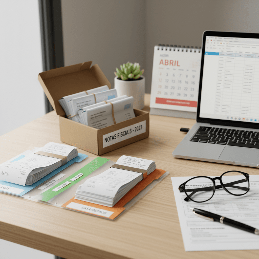 Como organizar recibos e notas para facilitar a declaração do IR