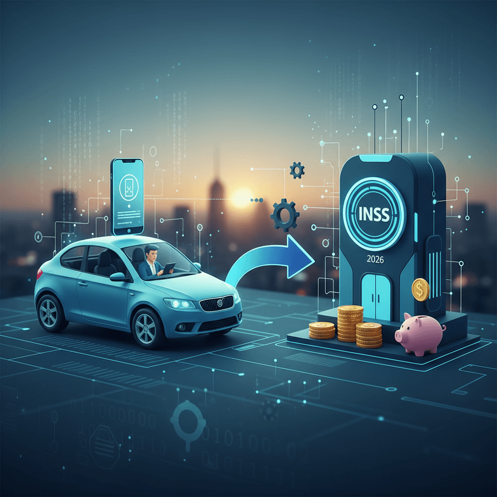 Como funciona o INSS para motoristas de aplicativos em 2026