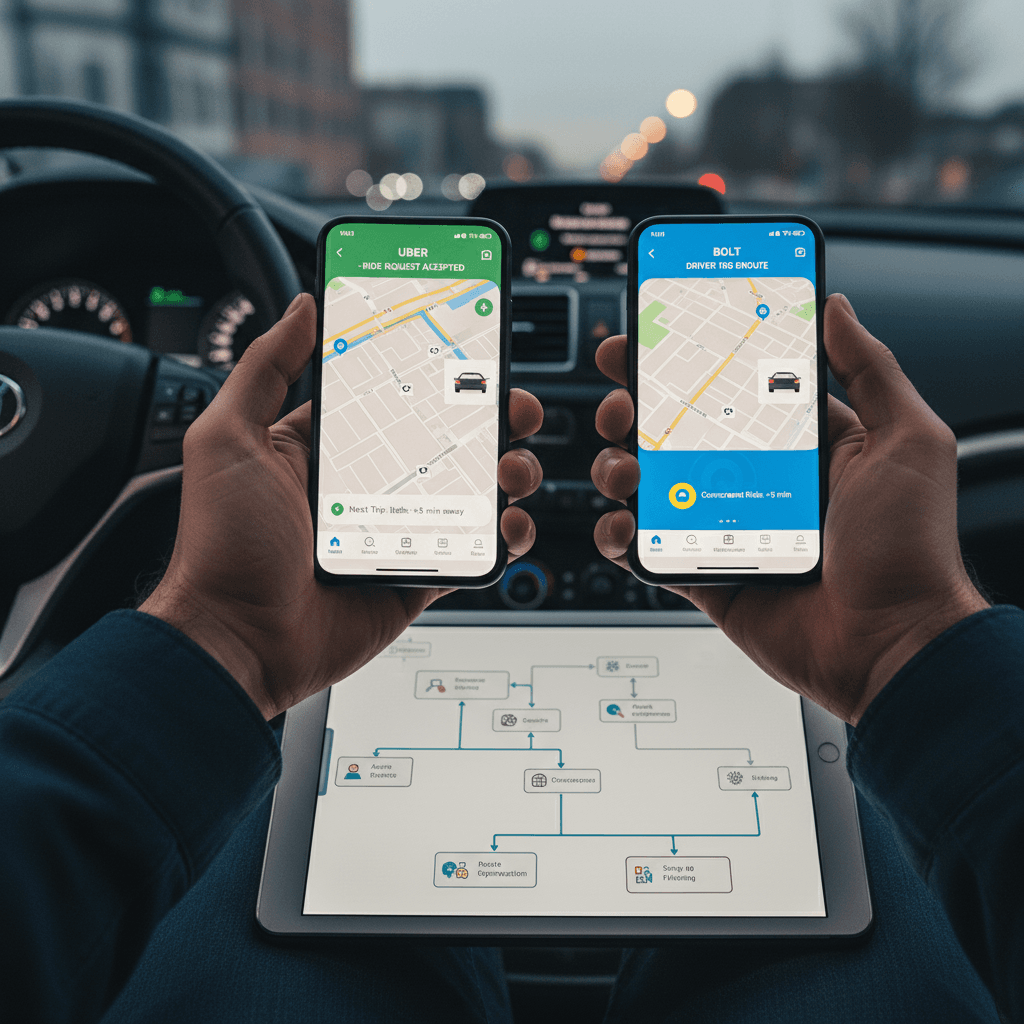 Acumulando corridas em mais de um app: estratégias que funcionam
