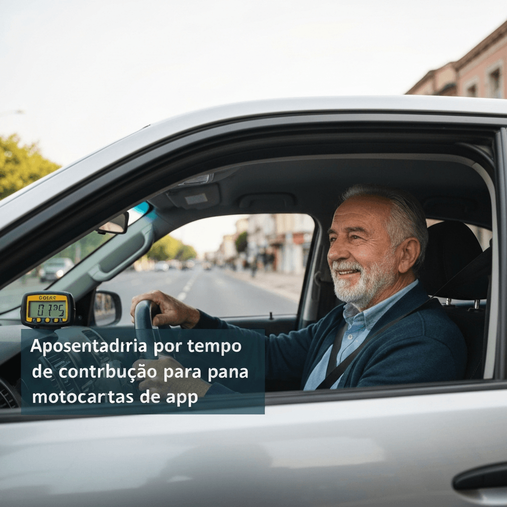 Aposentadoria por tempo de contribuição para motoristas de app