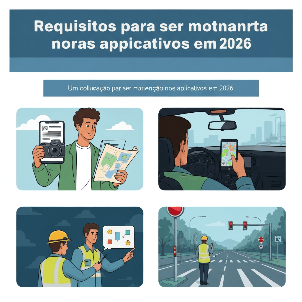 Requisitos para ser motorista nos aplicativos em 2026
