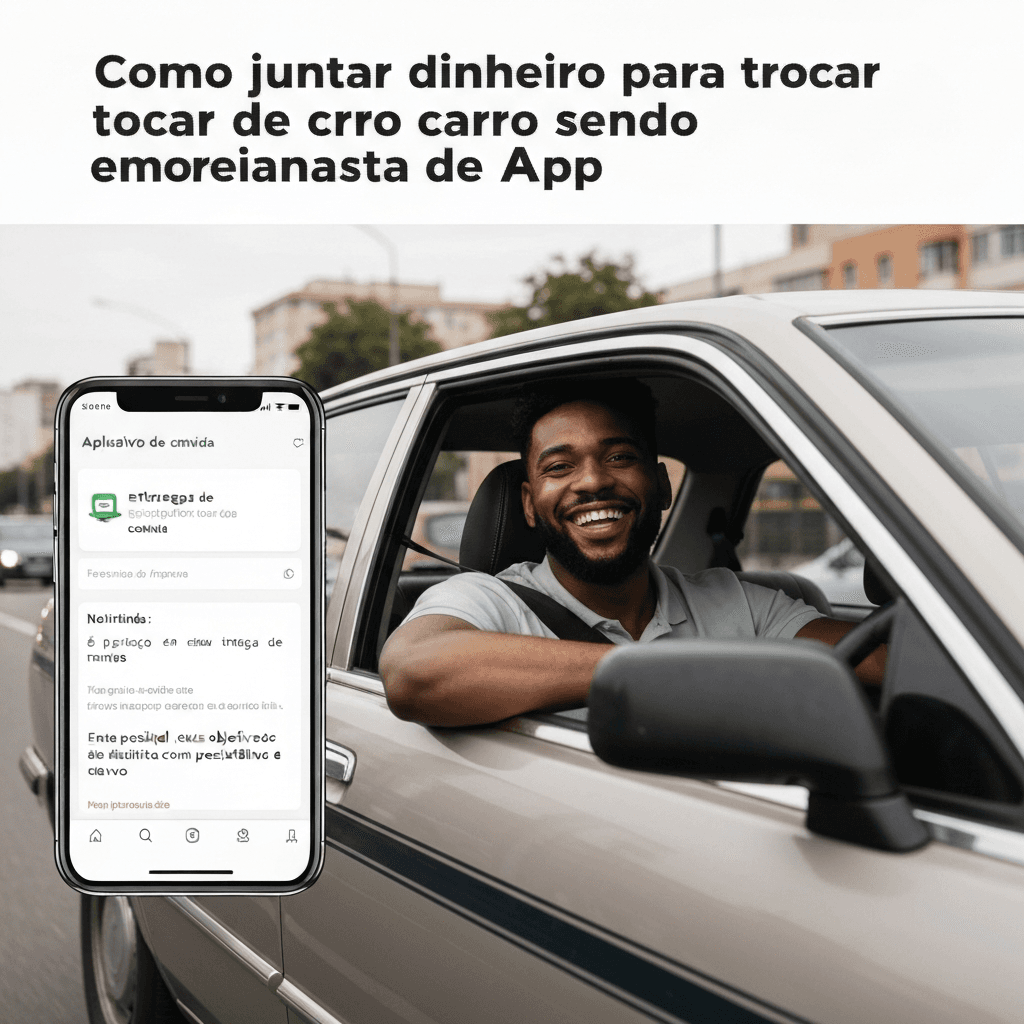 Como juntar dinheiro para trocar de carro sendo motorista de app