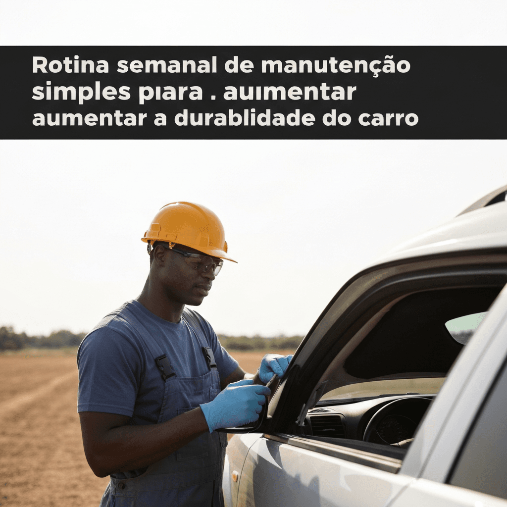 Rotina semanal de manutenção simples para aumentar a durabilidade do carro
