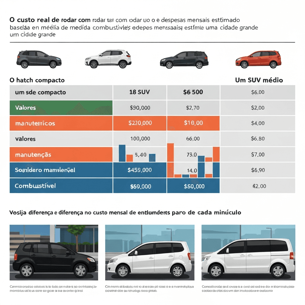 Como simular o custo real de rodar com diferentes tipos de carro
