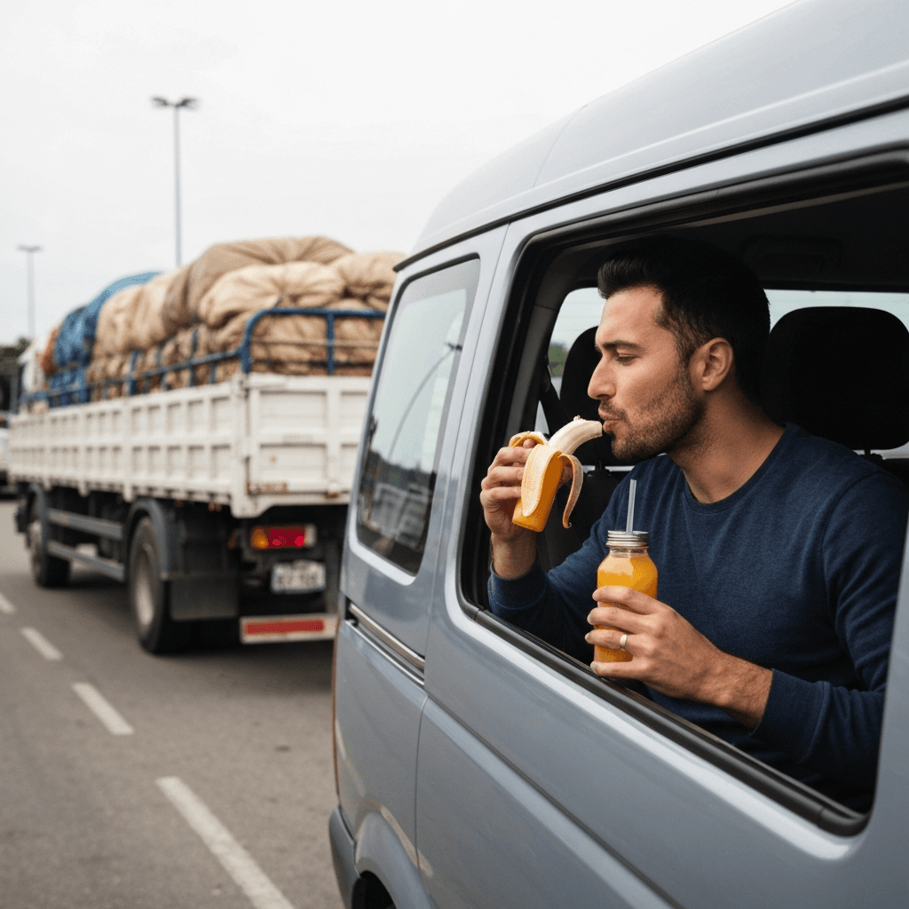 Alimentação saudável e prática para o dia a dia do motorista