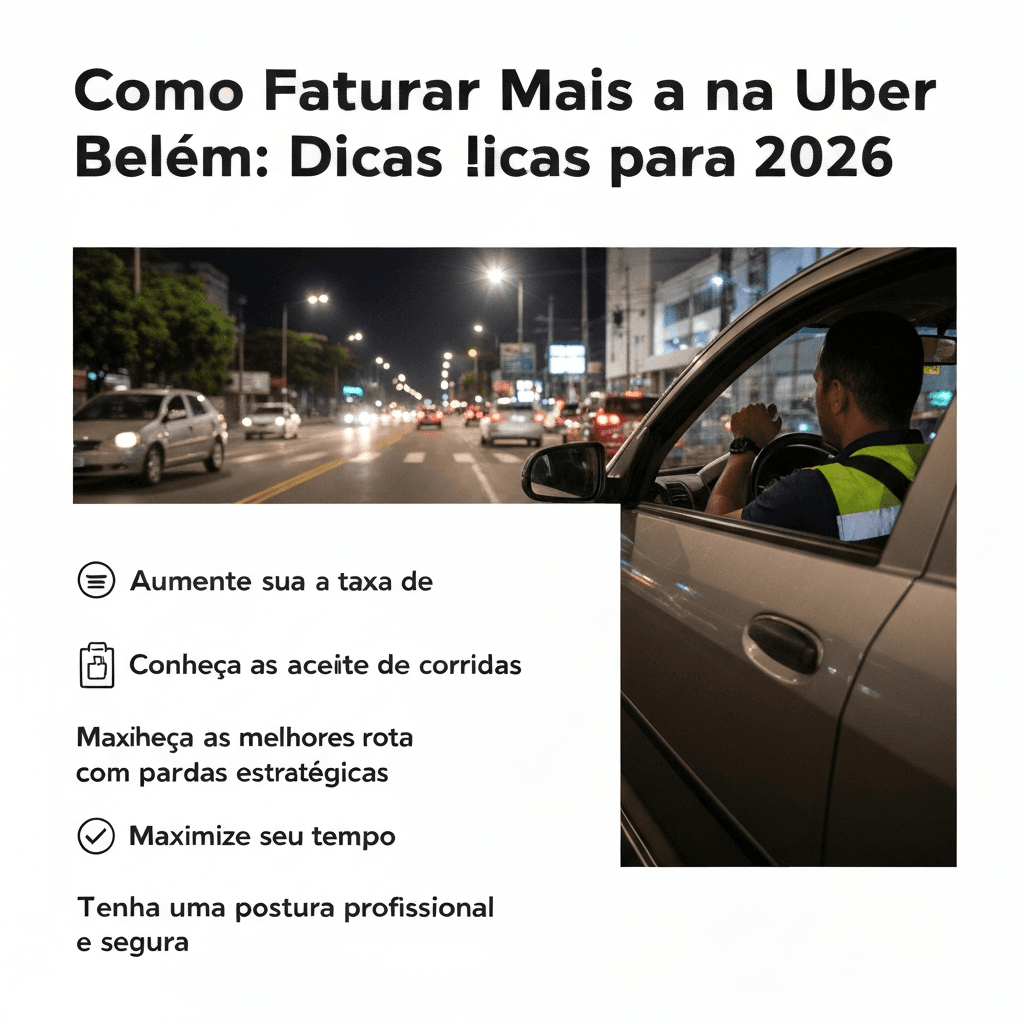 Como faturar mais na Uber em Belém: dicas para 2026
