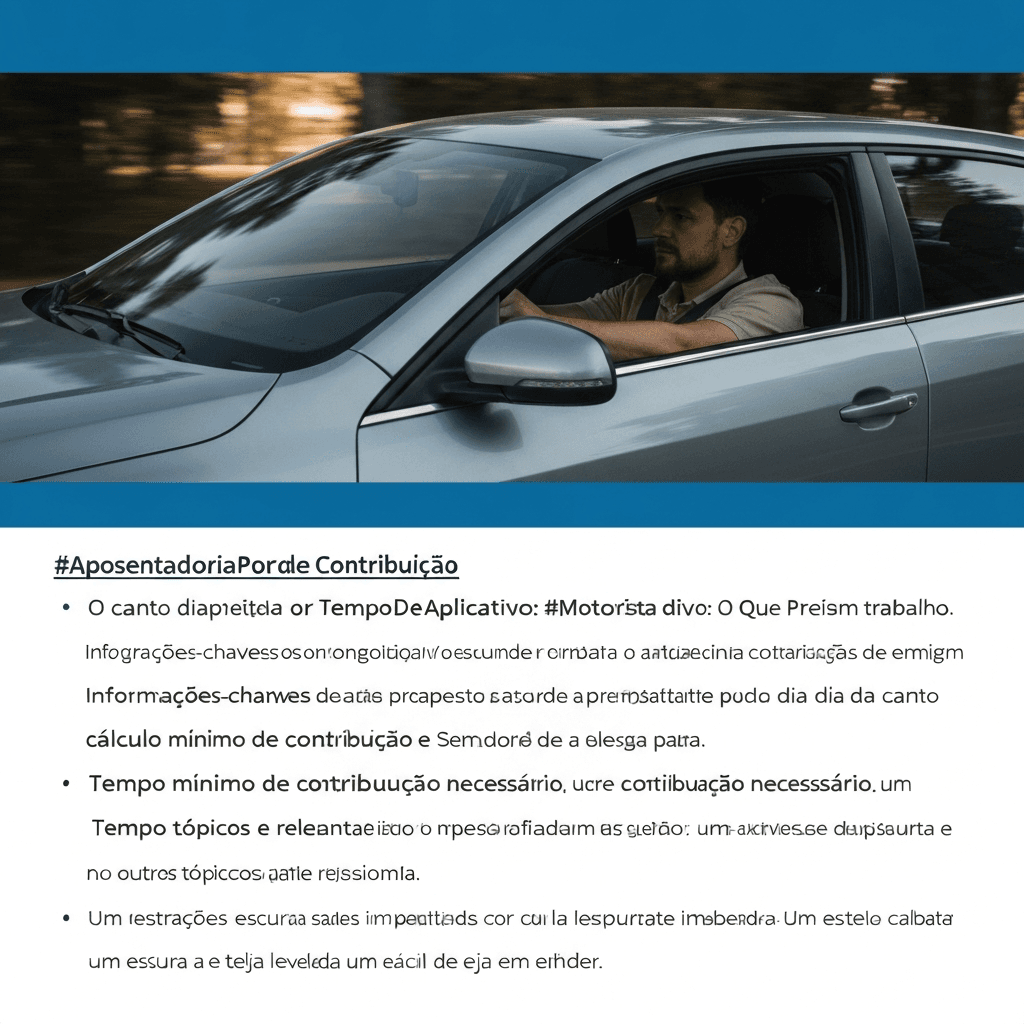 Aposentadoria por tempo de contribuição: o que motoristas de aplicativo precisam saber