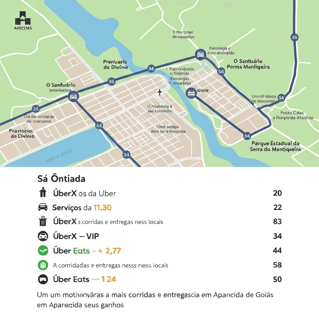 Como faturar mais na Uber em Aparecida de Goiânia